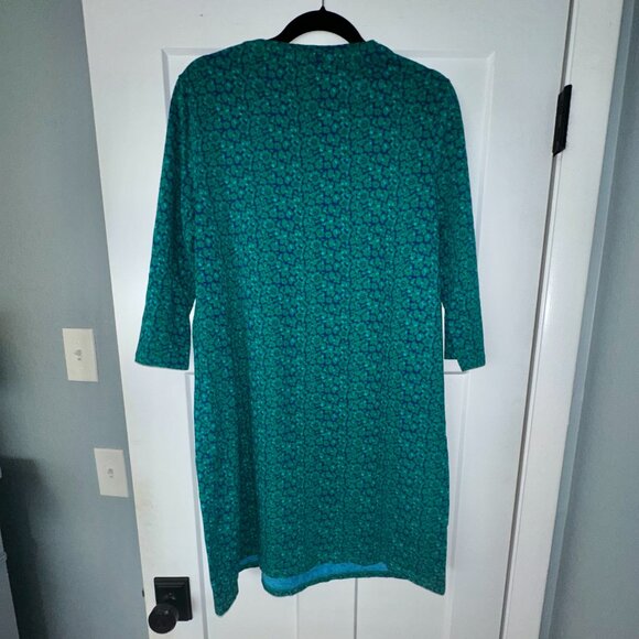 Boden Floral Loungewear Shirt Dress - Size 14 - Picture 2 of 5